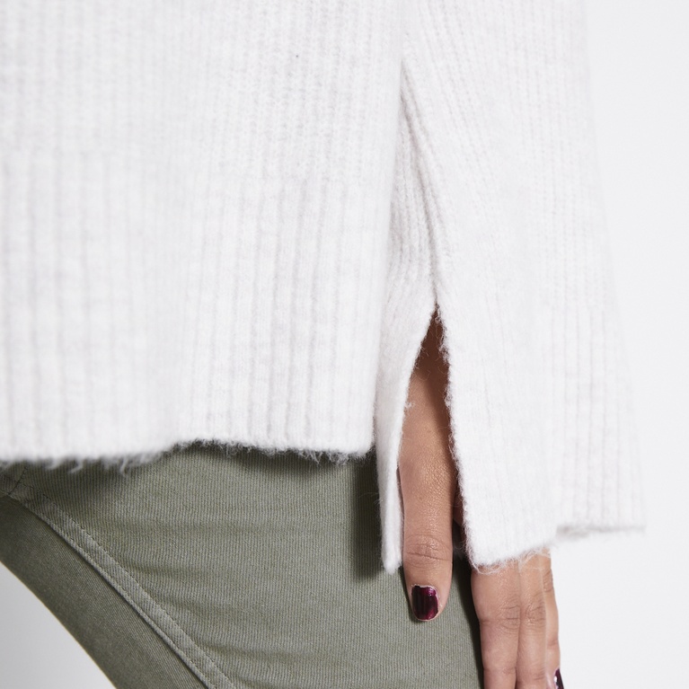 Rib-knit turtleneck sweater "Minny"